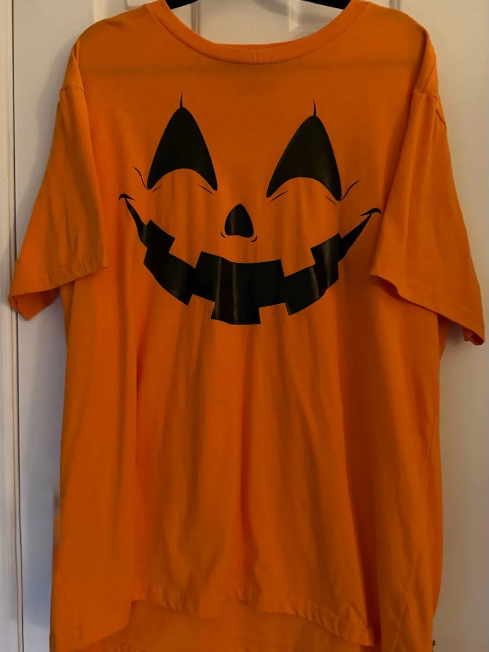 MAD Engine Adult Orange Pumpkin Face Costume Shirt 2x